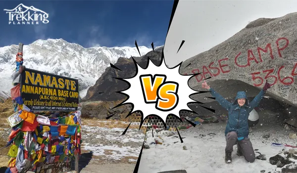 Annapurna Base Camp vs Everest Base Camp