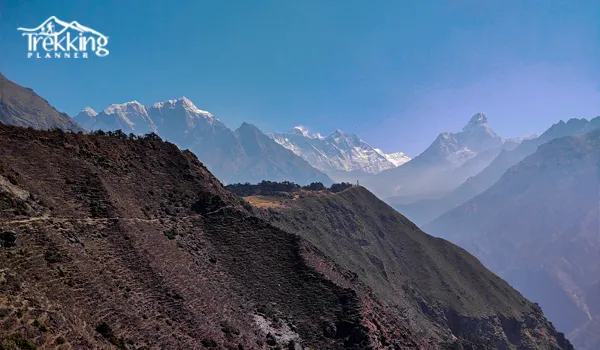 Everest Base Camp Rapid Trek route map with Lukla, Namche Bazaar, Tengboche, Dingboche, Lobuche, Gorak Shep, Everest Base Camp, and Kala Patthar.