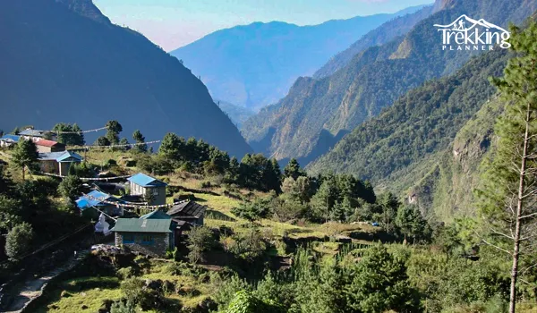 Kathmandu to Surke road map illustrating the driving route to the Everest Base Camp trekking trail.