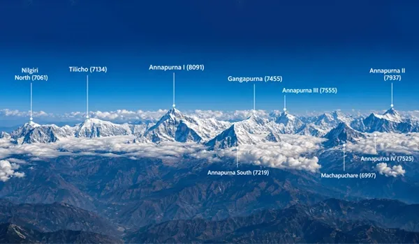 Mountains To See On The Way to ABC trekking