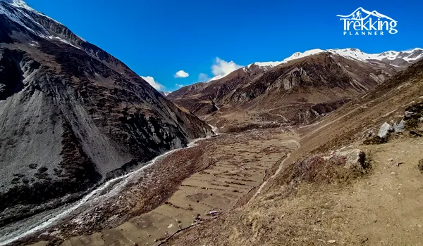 Trekkers exploring the scenic Manaslu Tsum Valley Trek route in Nepal