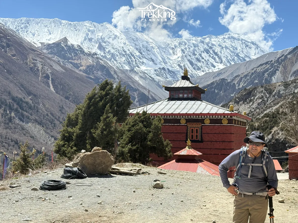 Braga Monastery on the Annapurna Circuit Short Trek in Manang, Nepal