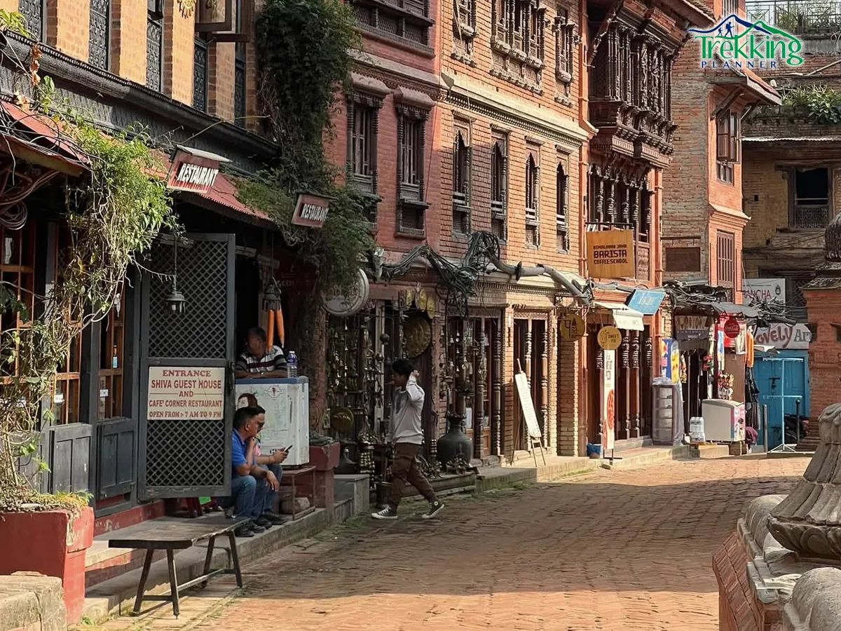 Local artisans creating clay pottery at Pottery Square in Bhaktapur