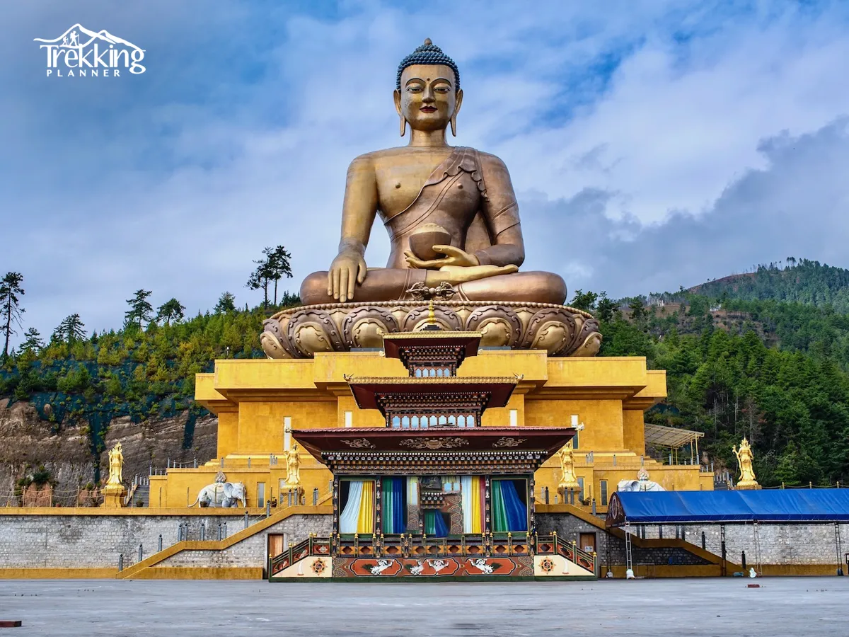 Buddha Dordenma statue in Thimphu visited before the Druk Path Trek