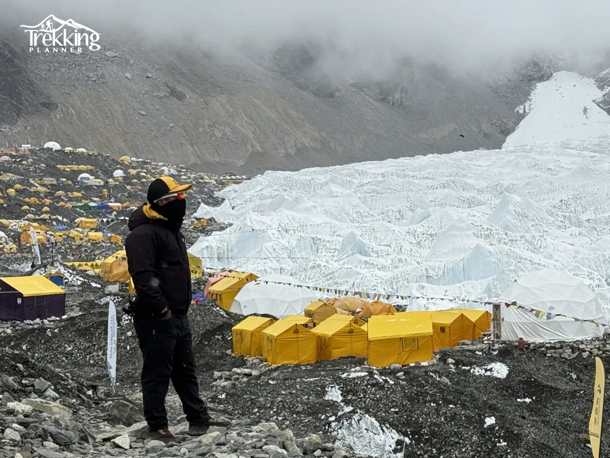 Scenic view from Everest Base Camp