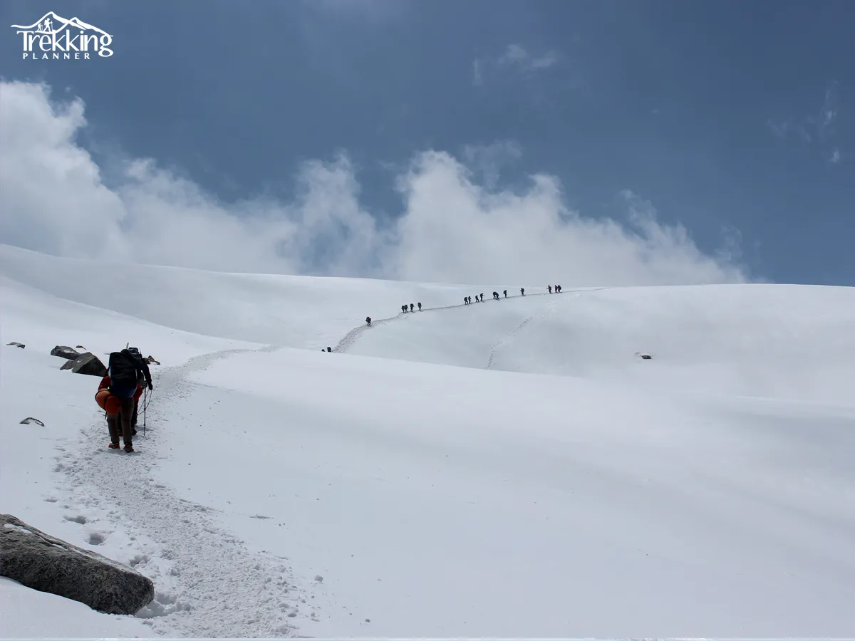 Scenic panoramic view of Gokyo Lakes during Everest High Pass Trekking with snow-capped Himalayan peaks