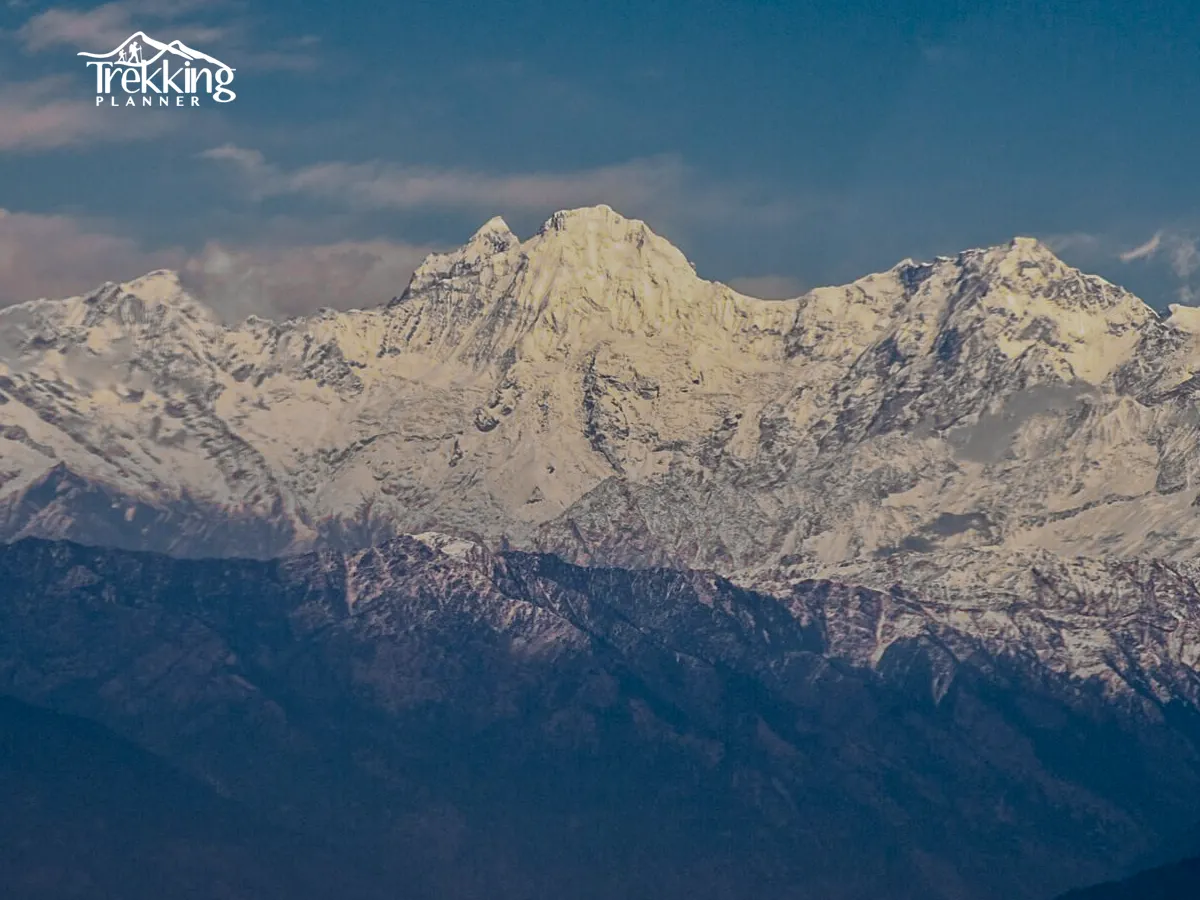 Trekking trail through forests and hills on the way to Ganesh Himal Base Camp in Nepal