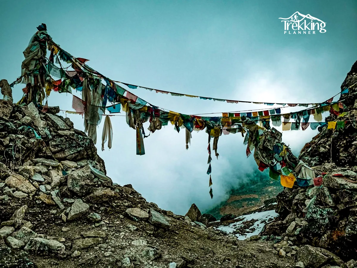 Night view of campsite under stars during Kanchenjunga North Base Camp Trek