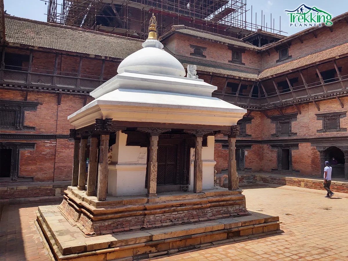 Historic palaces and temples at Kathmandu Durbar Square in Nepal