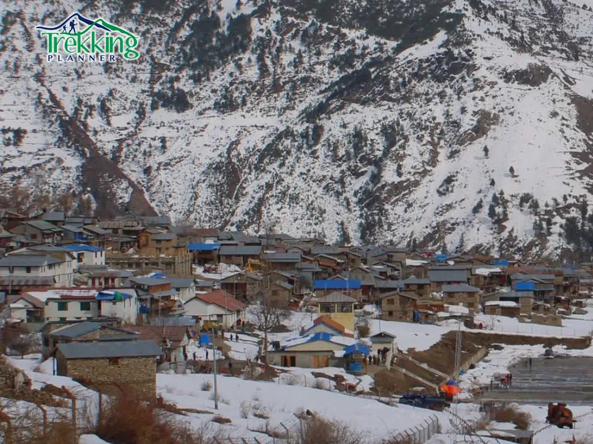 Traditional Himalayan village along the Humla Limi Valley Trek trail