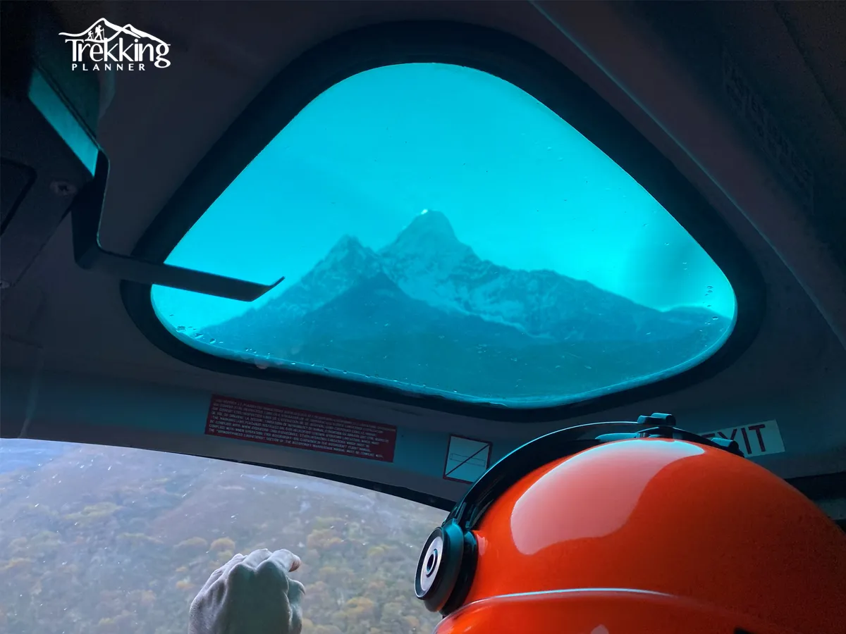Muktinath Helicopter Tour from Kathmandu with scenic Himalayan mountain views
