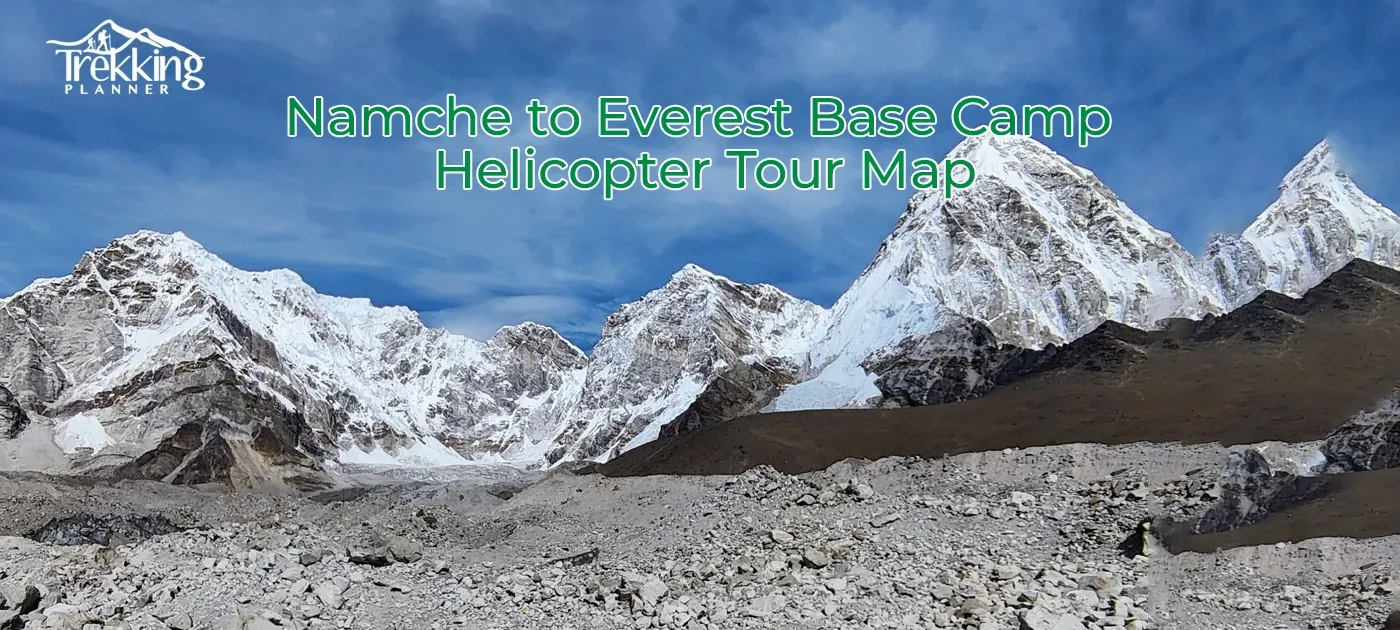 Namche to Everest Base Camp Helicopter Tour Map