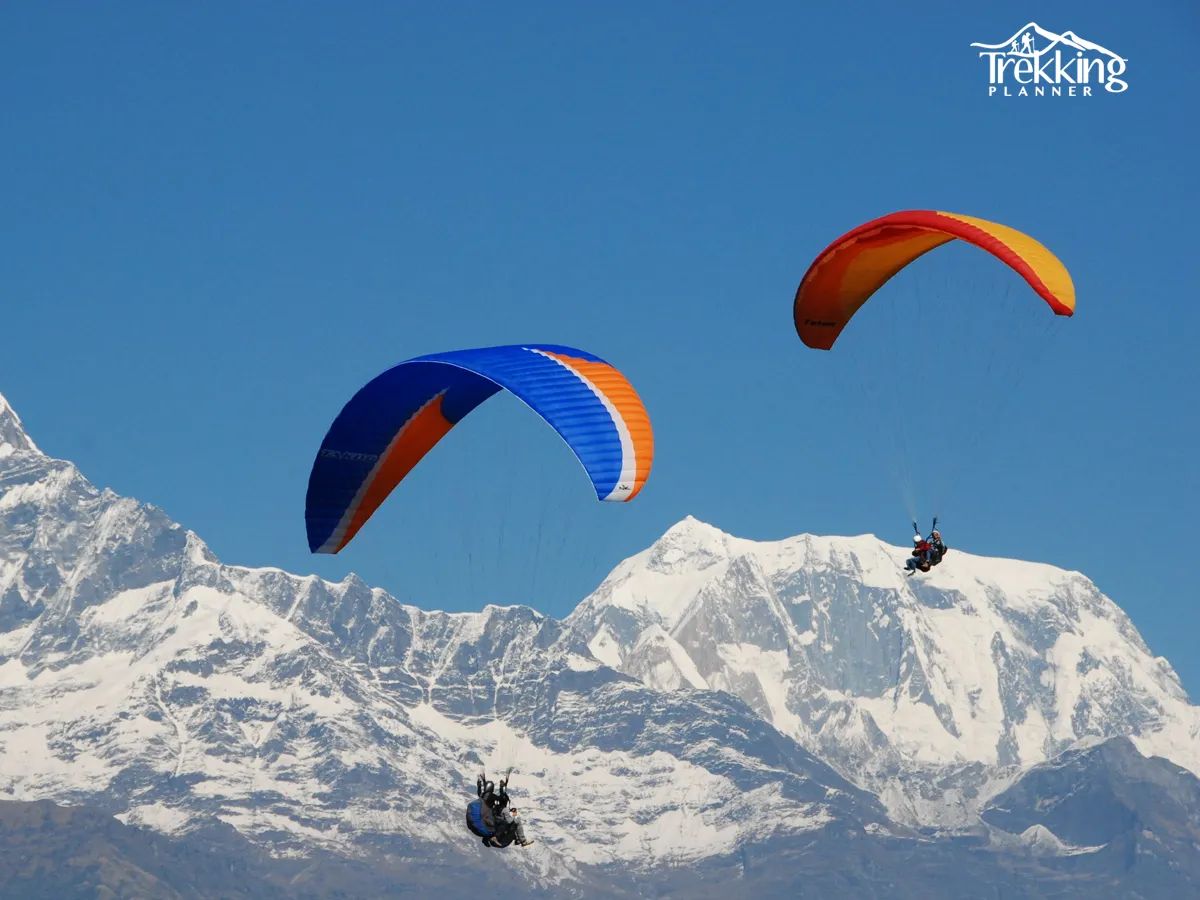 Sunrise over the Annapurna mountain range seen from Sarangkot in Pokhara