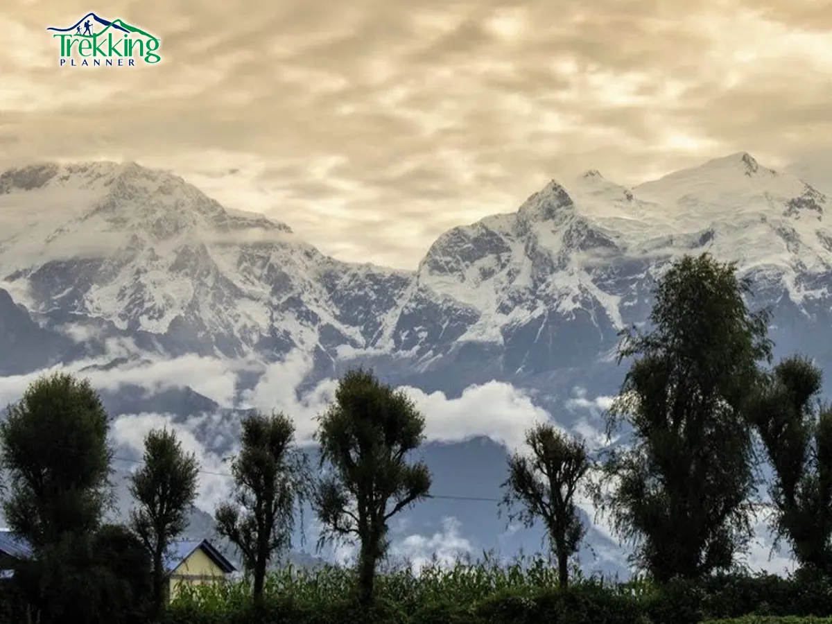 Sunrise over the Himalayas seen from Ghale Gaun Homestay