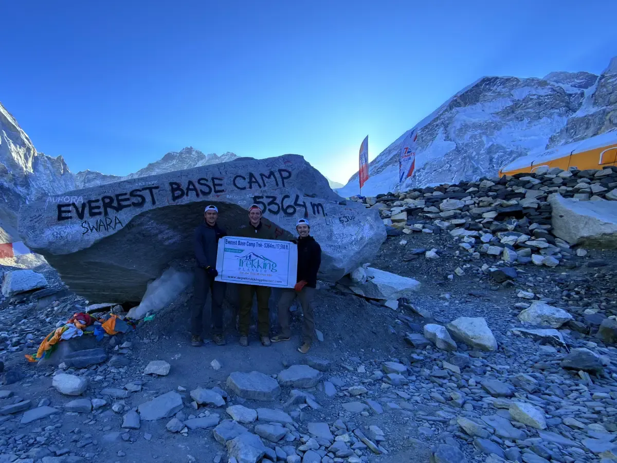 Guest enjoying Photo session during Gokyo Cho La Pass Trekking via EBC