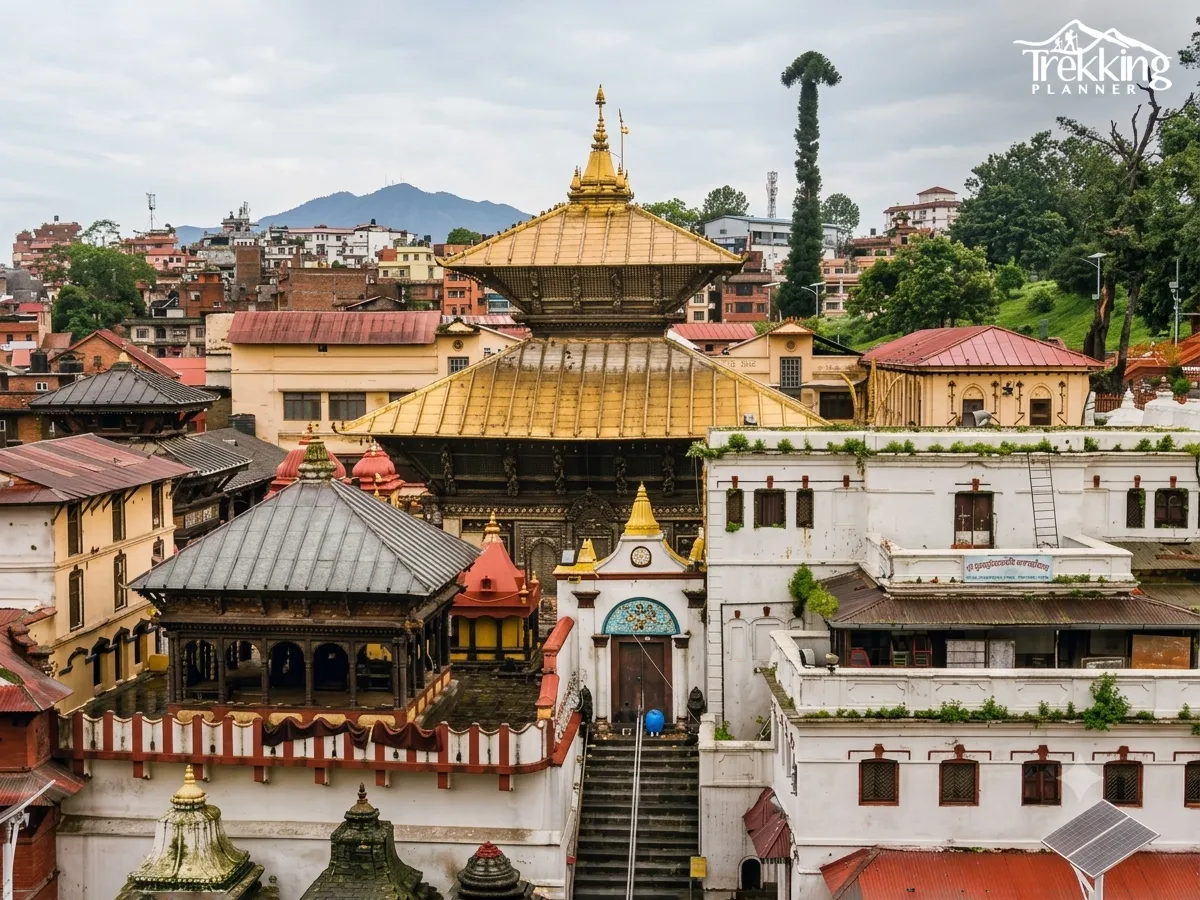 Pashupatinath Temple in Kathmandu featured on a Visit Bhutan Nepal and Tibet tour