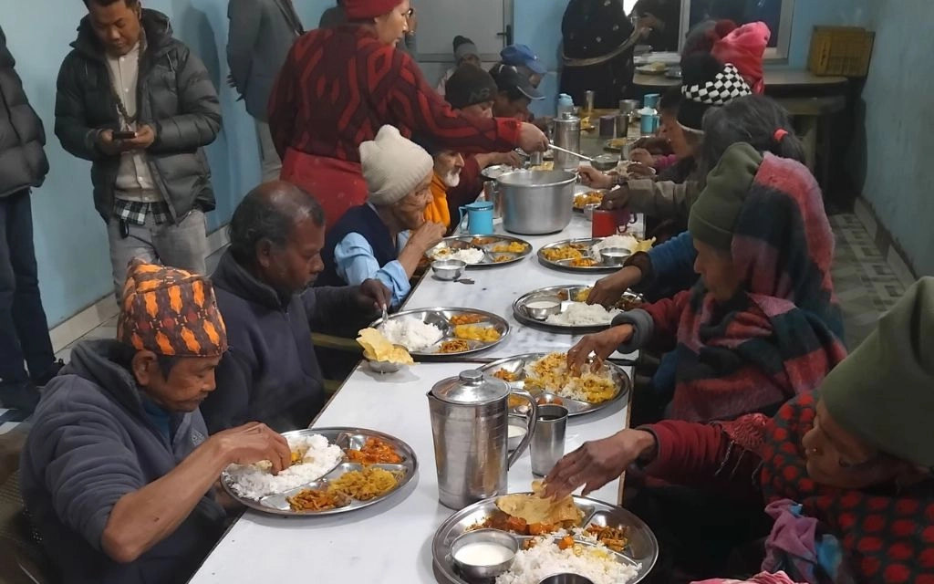Food Donation at old age Home