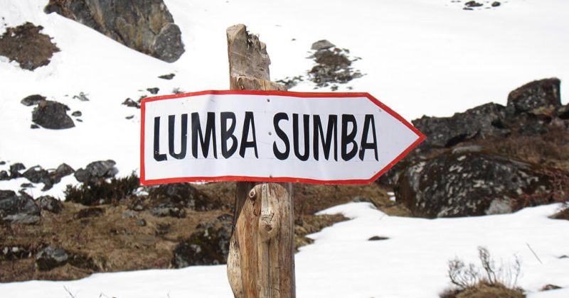 lumba sumba pass trekking