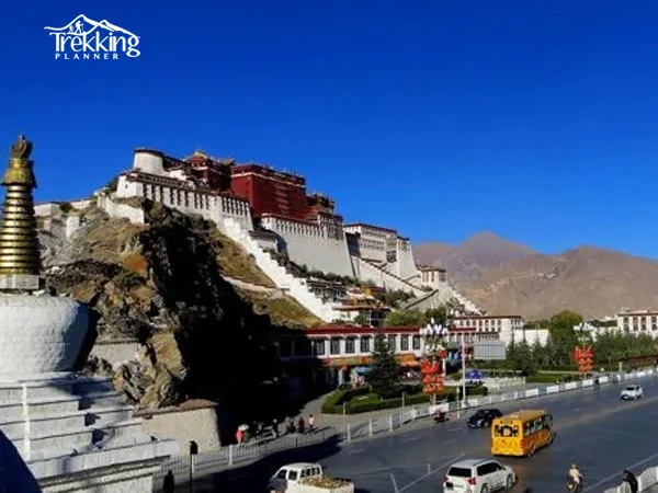 Travelers exploring the cultural highlights of Bhutan, Nepal, and Tibet during a Himalayan heritage tour