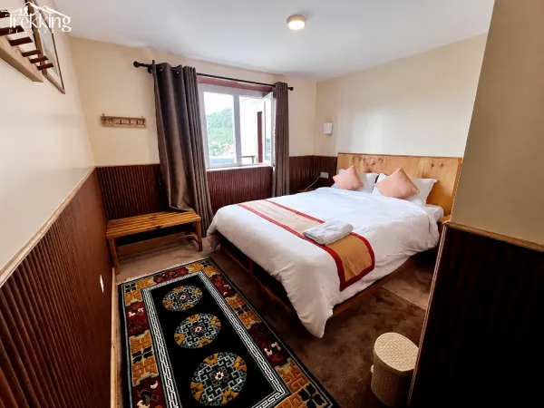 Cozy Rustic Hotel Bedroom Retreat