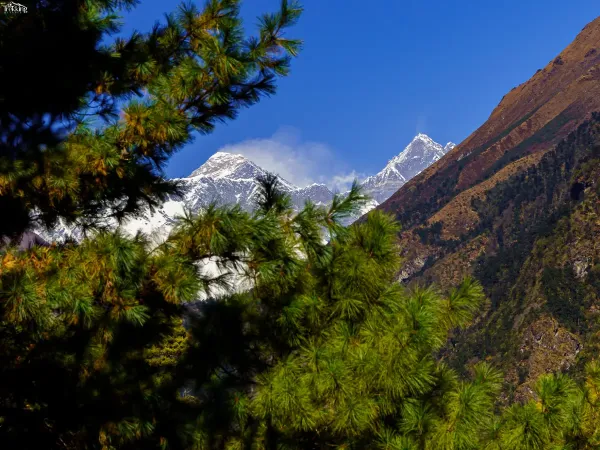 Everest View From On The Way To Namche