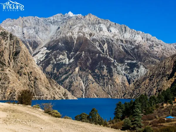 Majestic Mountains And Serene Lake View