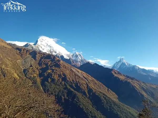 Mountain View From Khopra Poon Hill Trekking