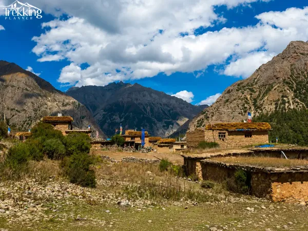 Rustic Village In The Himalayan Valley