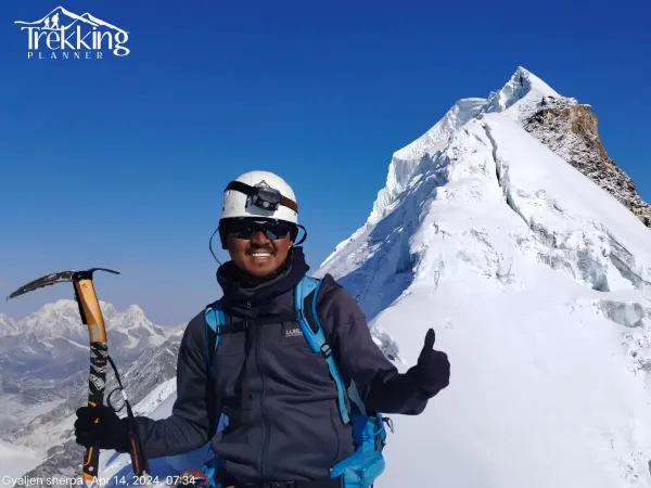 Sherpa From Lobuche Peak
