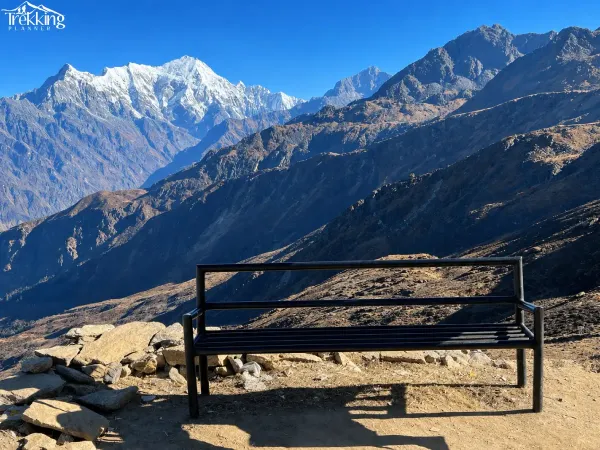 Snowy Mountain Lookout Bench