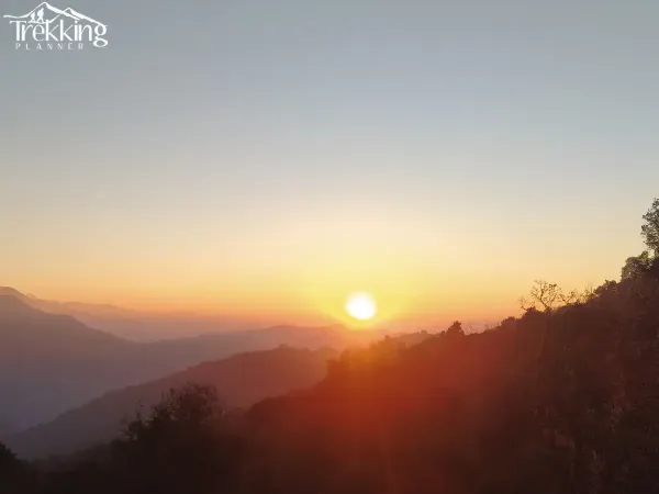 Sunrise View From Khopra Poon Hill Trekking