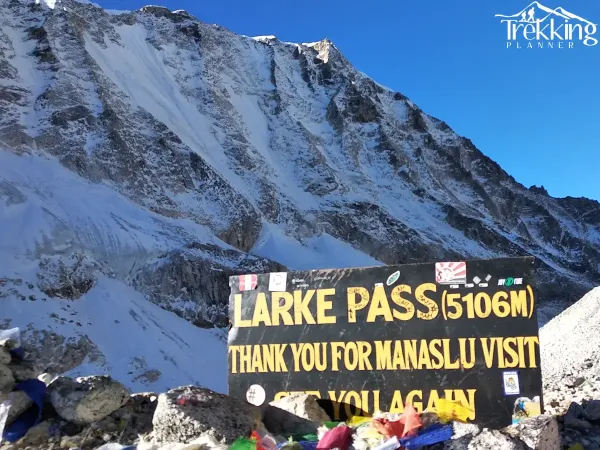 View From Larke La Pass From Manaslu