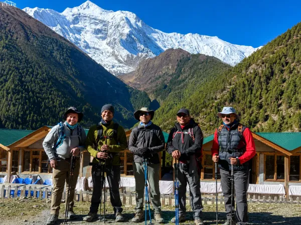View From Manang From Annapurna Circuit Trek