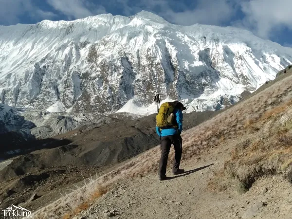 View From On The Way To Tilicho Lake