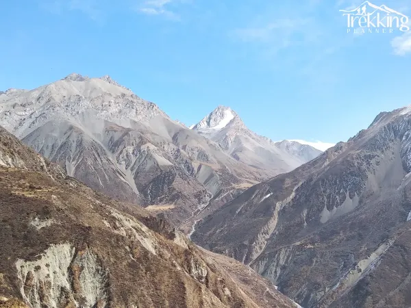 View From Tsum Valley Manasalu Trek