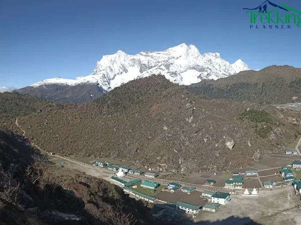 View Of Mountian And Khumjung Village