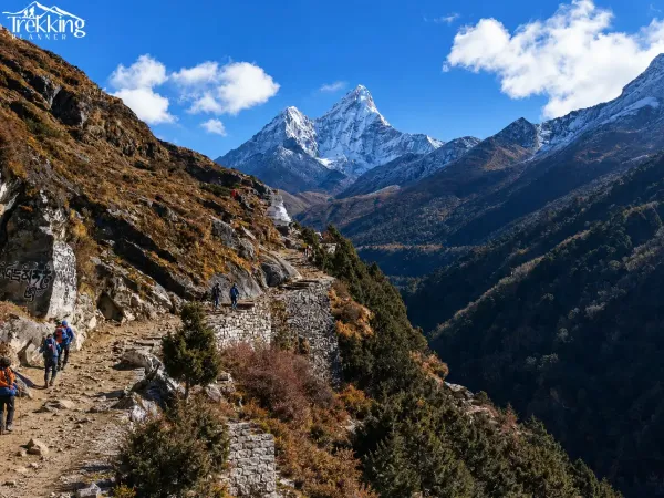 View Of Mout Ama Dablam From On The Way To Island Peak