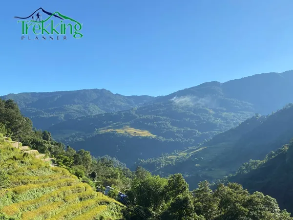 Traditional Gurung village houses and homestay accommodation along Khopra Poon Hill trekking route