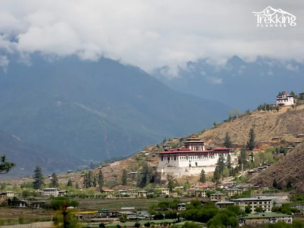 Rinpung Dzong in Paro, the gateway to Jomolhari Trekking in Bhutan
