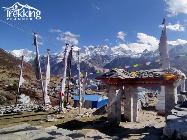 Peaceful mountain views during a slow-paced trek in Langtang region Nepal